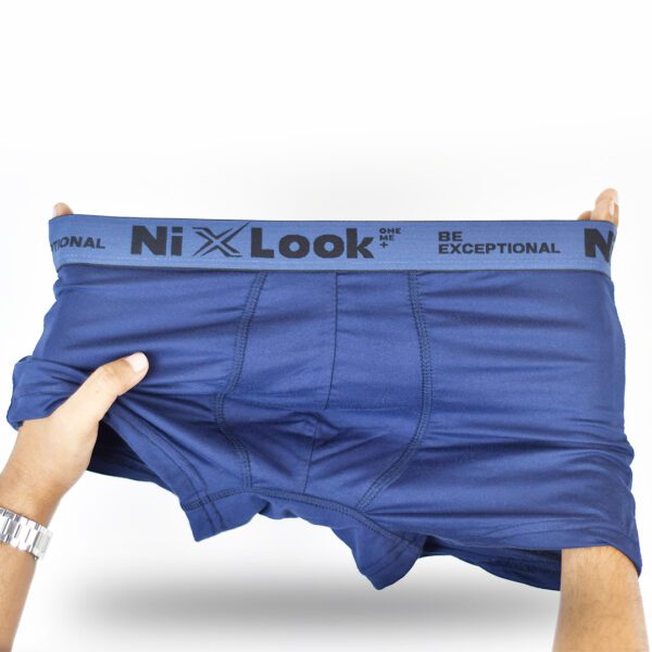 NixLook Mens Ultra Soft Boxer Brief Combo (Ash-Navy-Black 3pc) - Image 4