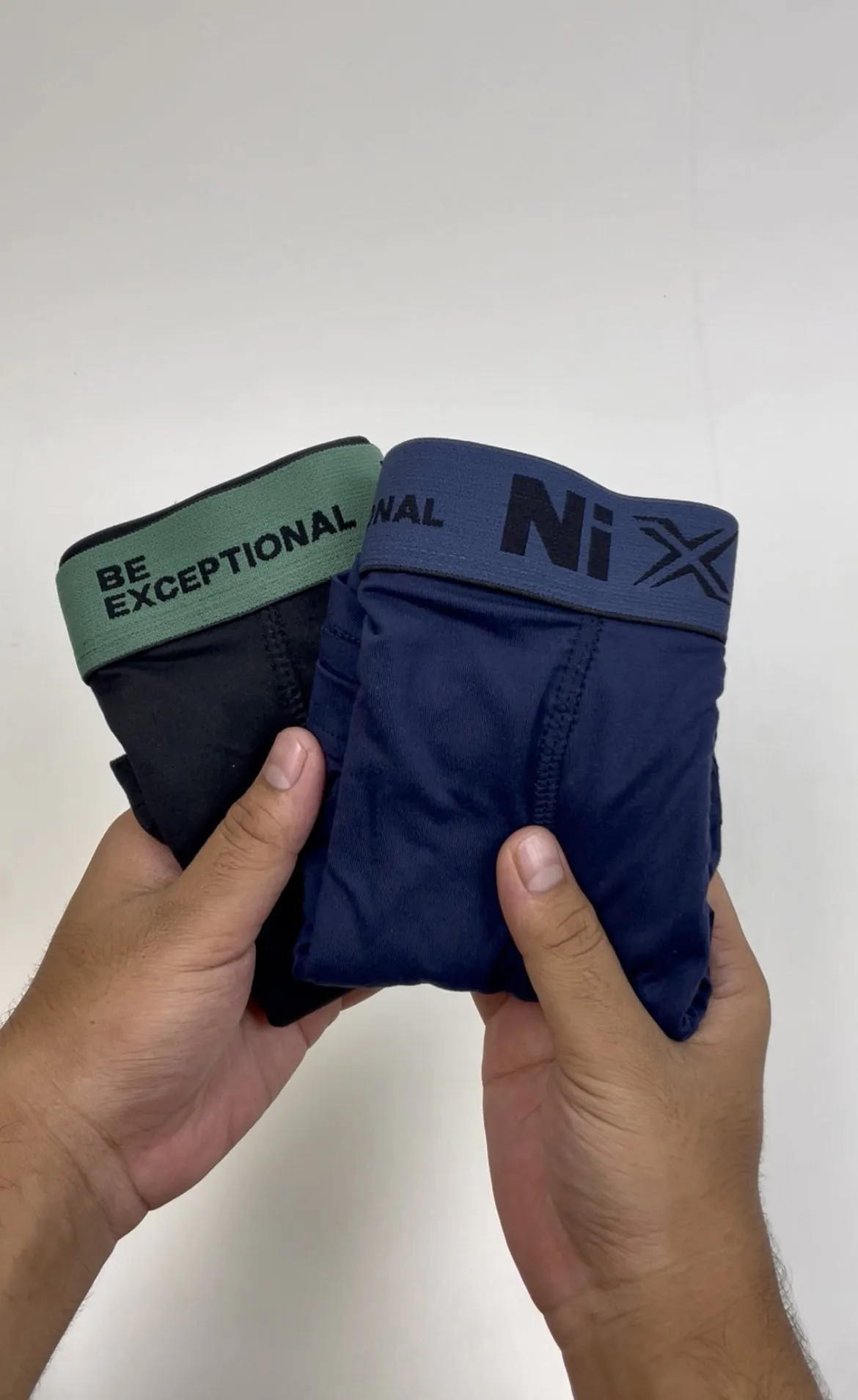 NixLook Mens Premium Boxer Brief Combo (Navy & Black 2pc) - Image 5